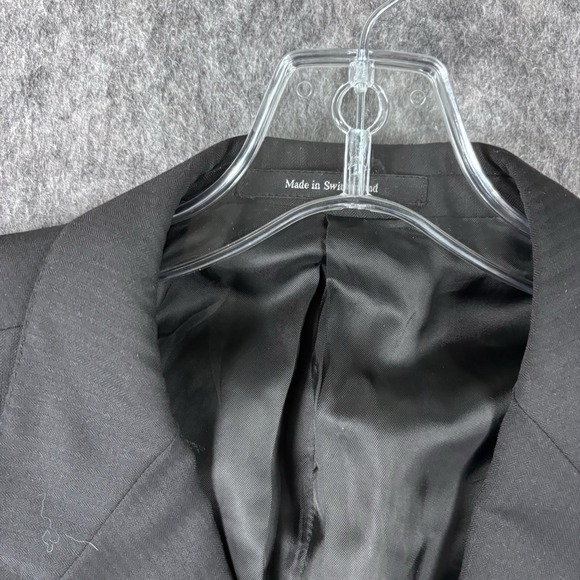 Ermenegildo Zegna Suit Jacket Men's 58R Black Wool 3 Button Neiman Marcus - Picture 4 of 16